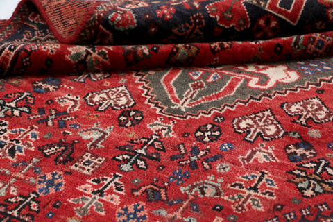 Shiraz Red Hand Knotted 33 X 48  Area Rug 99-111410 Image 11