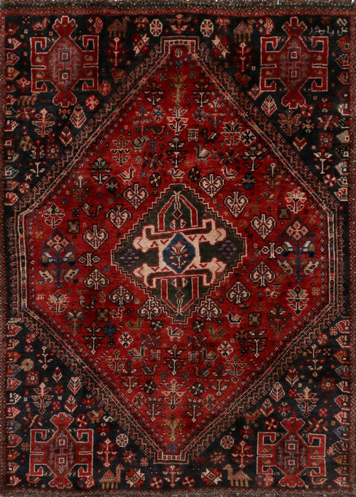 Shiraz Red Hand Knotted 33 X 48  Area Rug 99-111410 Image 0