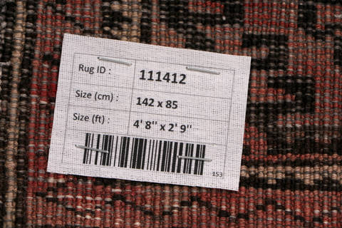 Baluch Red Hand Knotted 29 X 48 Area Rug 99-111412 Image 18