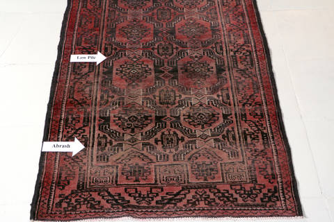 Baluch Red Hand Knotted 29 X 48 Area Rug 99-111412 Image 9