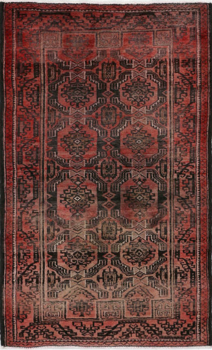 Baluch Red Hand Knotted 29 X 48 Area Rug 99-111412 Image 0