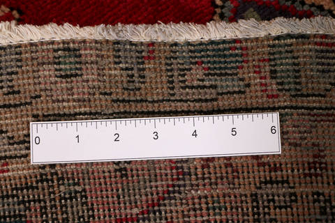 Tabriz Red Hand Knotted 211 X 43  Area Rug 99-111421 Image 11