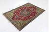 Tabriz Red Hand Knotted 32 X 49  Area Rug 99-111422 Thumb 3