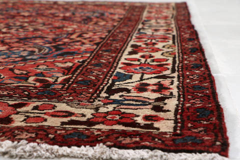 Hamedan Blue Hand Knotted 35 X 410 Area Rug 99-111431 Image 7