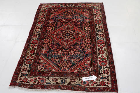 Hamedan Blue Hand Knotted 35 X 410 Area Rug 99-111431 Image 9