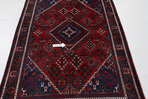 Joshaghan Red Hand Knotted 46 X 67 Area Rug 99-111449 Image 11