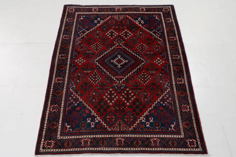Joshaghan Red Hand Knotted 46 X 67 Area Rug 99-111449 Image 1