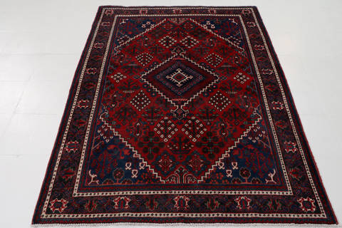 Joshaghan Red Hand Knotted 46 X 67 Area Rug 99-111449 Image 2
