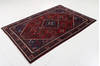 Joshaghan Red Hand Knotted 46 X 67  Area Rug 99-111449 Thumb 4