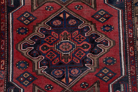 Zanjan Red Runner Hand Knotted 33 X 65 Area Rug 99-111453 Image 5