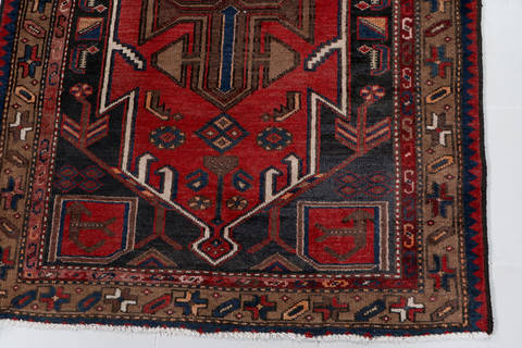 Zanjan Red Runner Hand Knotted 33 X 65 Area Rug 99-111453 Image 6