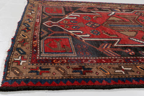 Zanjan Red Runner Hand Knotted 33 X 65 Area Rug 99-111453 Image 7