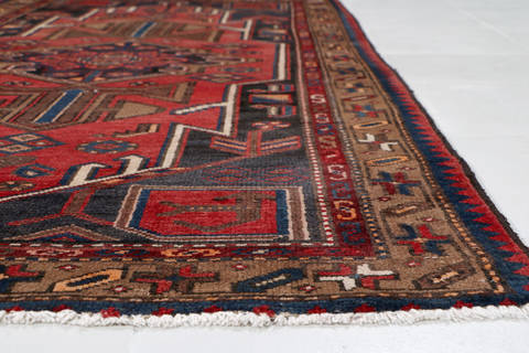 Zanjan Red Runner Hand Knotted 33 X 65 Area Rug 99-111453 Image 9