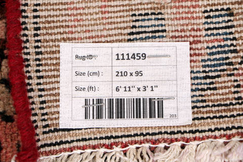 Zanjan Red Runner Hand Knotted 31 X 611 Area Rug 99-111459 Image 16