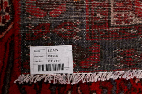 Zanjan Red Runner Hand Knotted 33 X 63 Area Rug 99-111465 Image 11