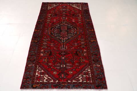 Zanjan Red Runner Hand Knotted 33 X 63 Area Rug 99-111465 Image 1