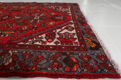 Zanjan Red Runner Hand Knotted 33 X 63 Area Rug 99-111465 Image 7