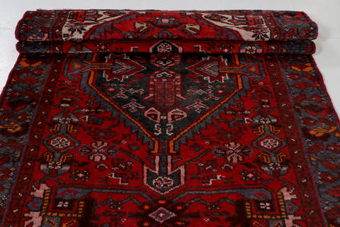Zanjan Red Runner Hand Knotted 33 X 63 Area Rug 99-111465 Image 9