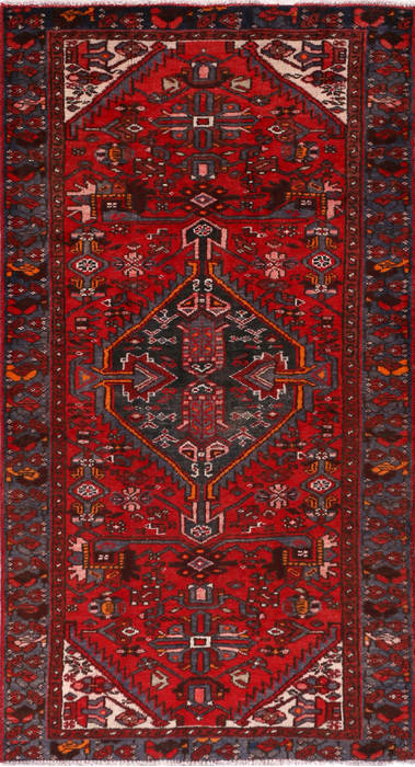 Zanjan Red Runner Hand Knotted 33 X 63 Area Rug 99-111465 Image 0