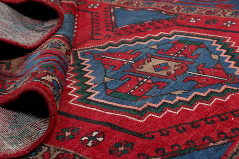 Zanjan Red Hand Knotted 44 X 70 Area Rug 99-111469 Image 13
