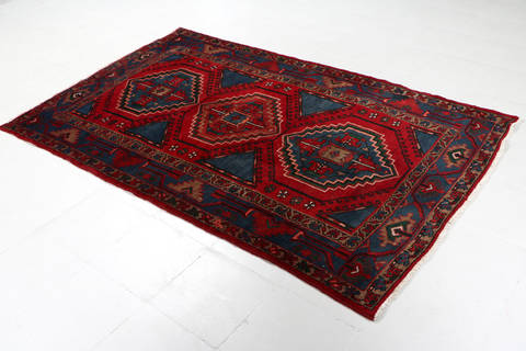 Zanjan Red Hand Knotted 44 X 70 Area Rug 99-111469 Image 3