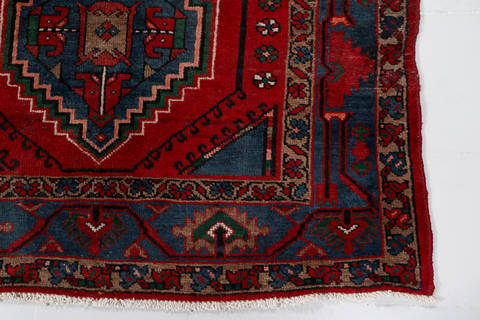 Zanjan Red Hand Knotted 44 X 70 Area Rug 99-111469 Image 7