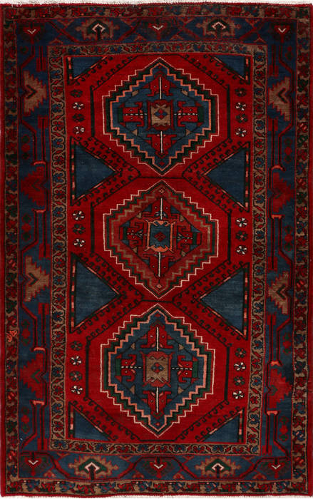 Zanjan Red Hand Knotted 44 X 70 Area Rug 99-111469 Image 0