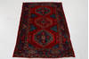 Zanjan Red Hand Knotted 44 X 70  Area Rug 99-111469 Thumb 1