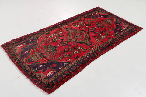 Zanjan Red Runner Hand Knotted 32 X 64 Area Rug 99-111481 Image 4