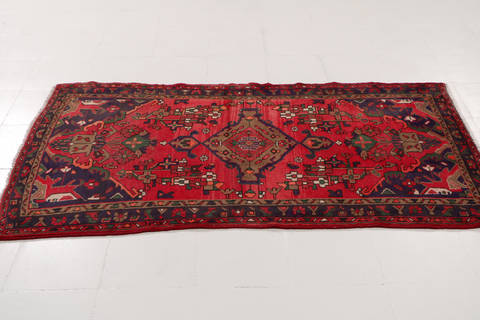 Zanjan Red Runner Hand Knotted 32 X 64 Area Rug 99-111481 Image 5