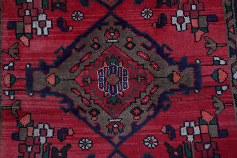 Zanjan Red Runner Hand Knotted 32 X 64 Area Rug 99-111481 Image 6