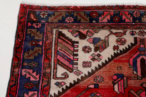 Zanjan Red Runner Hand Knotted 41 X 86 Area Rug 99-111485 Image 5