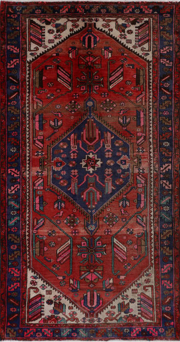 Zanjan Red Runner Hand Knotted 41 X 86 Area Rug 99-111485 Image 0