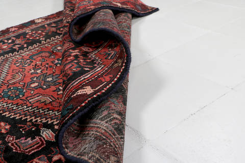 Zanjan Blue Hand Knotted 310 X 83 Area Rug 99-111487 Image 11