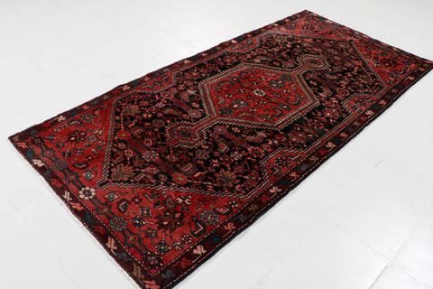 Zanjan Blue Hand Knotted 310 X 83 Area Rug 99-111487 Image 2