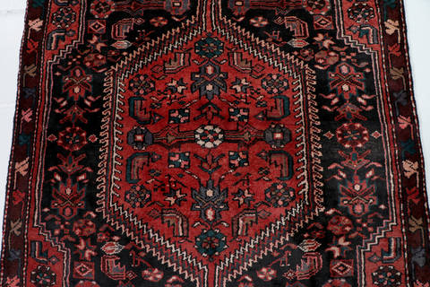 Zanjan Blue Hand Knotted 310 X 83 Area Rug 99-111487 Image 5