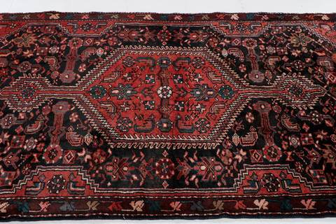 Zanjan Blue Hand Knotted 310 X 83 Area Rug 99-111487 Image 8