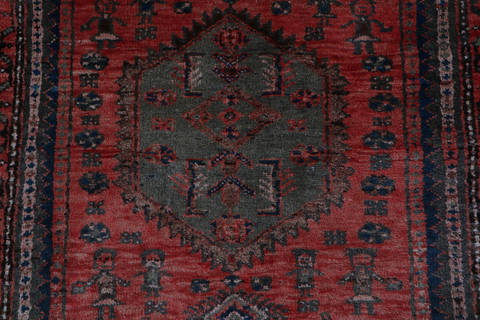 Zanjan Red Hand Knotted 34 X 63 Area Rug 99-111500 Image 5