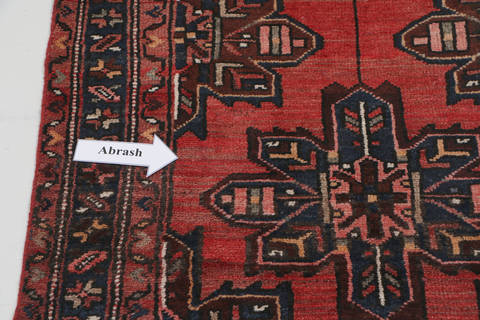 Zanjan Red Runner Hand Knotted 33 X 67 Area Rug 99-111502 Image 7