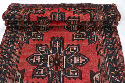 Zanjan Red Runner Hand Knotted 33 X 67 Area Rug 99-111502 Image 9