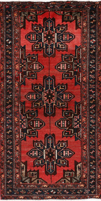 Zanjan Red Runner Hand Knotted 33 X 67 Area Rug 99-111502 Image 0