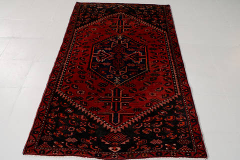 Zanjan Red Hand Knotted 36 X 60 Area Rug 99-111503 Image 1