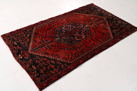 Zanjan Red Hand Knotted 36 X 60 Area Rug 99-111503 Image 6