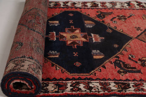 Zanjan Red Runner Hand Knotted 29 X 62 Area Rug 99-111509 Image 8