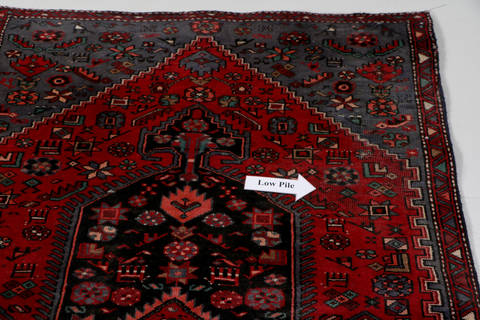 Zanjan Red Hand Knotted 37 X 62 Area Rug 99-111525 Image 10