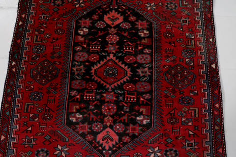 Zanjan Red Hand Knotted 37 X 62 Area Rug 99-111525 Image 6