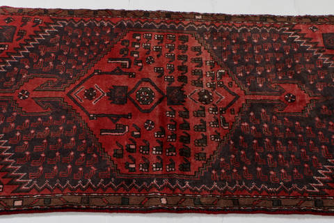 Zanjan Blue Hand Knotted 210 X 61 Area Rug 99-111530 Image 3