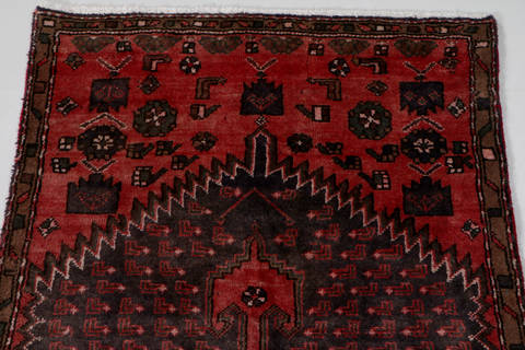 Zanjan Blue Hand Knotted 210 X 61 Area Rug 99-111530 Image 4