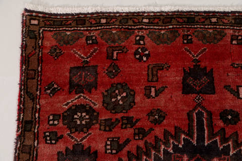 Zanjan Blue Hand Knotted 210 X 61 Area Rug 99-111530 Image 5