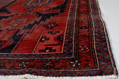 Hamedan Red Runner Hand Knotted 33 X 66 Area Rug 99-111538 Image 5